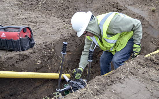 Gas Utility trench